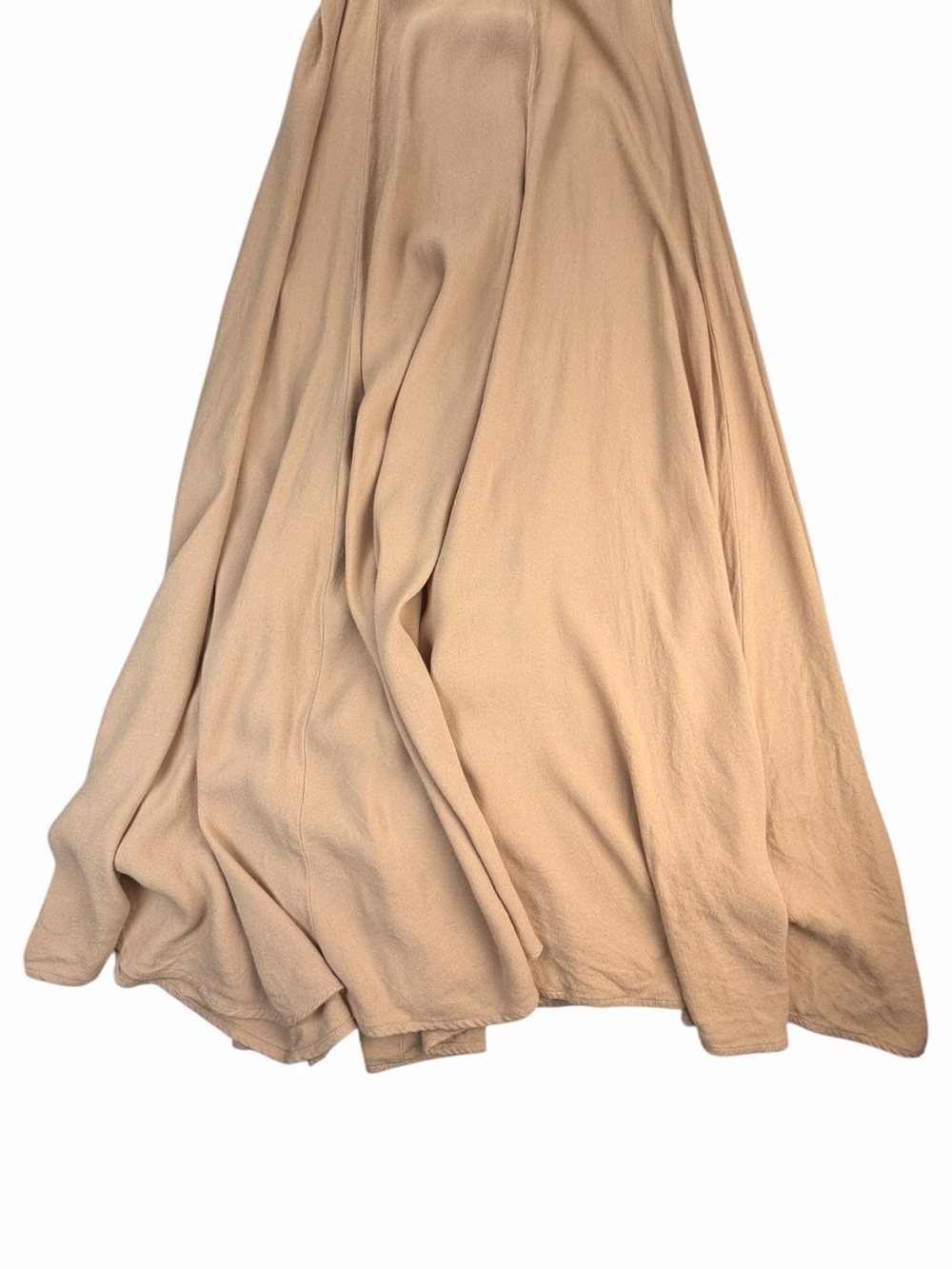 Reformation Champagne Myrtle Open Back Sleeveless Fitted Maxi/Gown Dress Size 2 - Picture 6 of 10